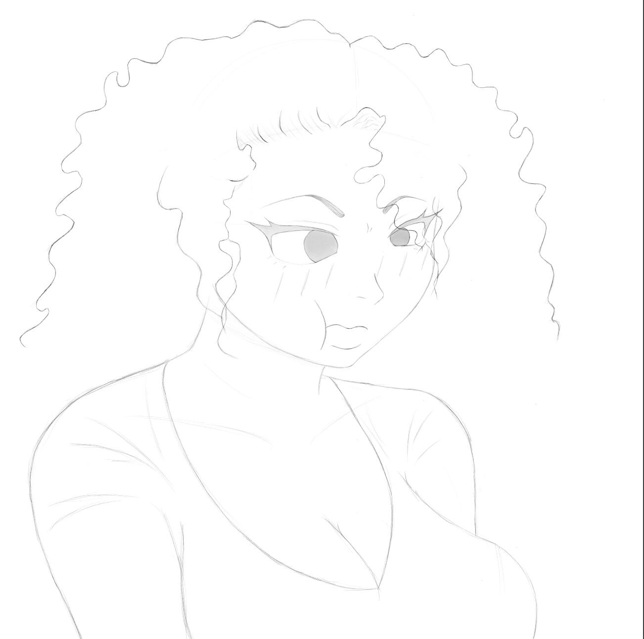Angry cuz her eye too small